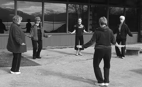 Three Teachers on Bird Flaps Its Wings