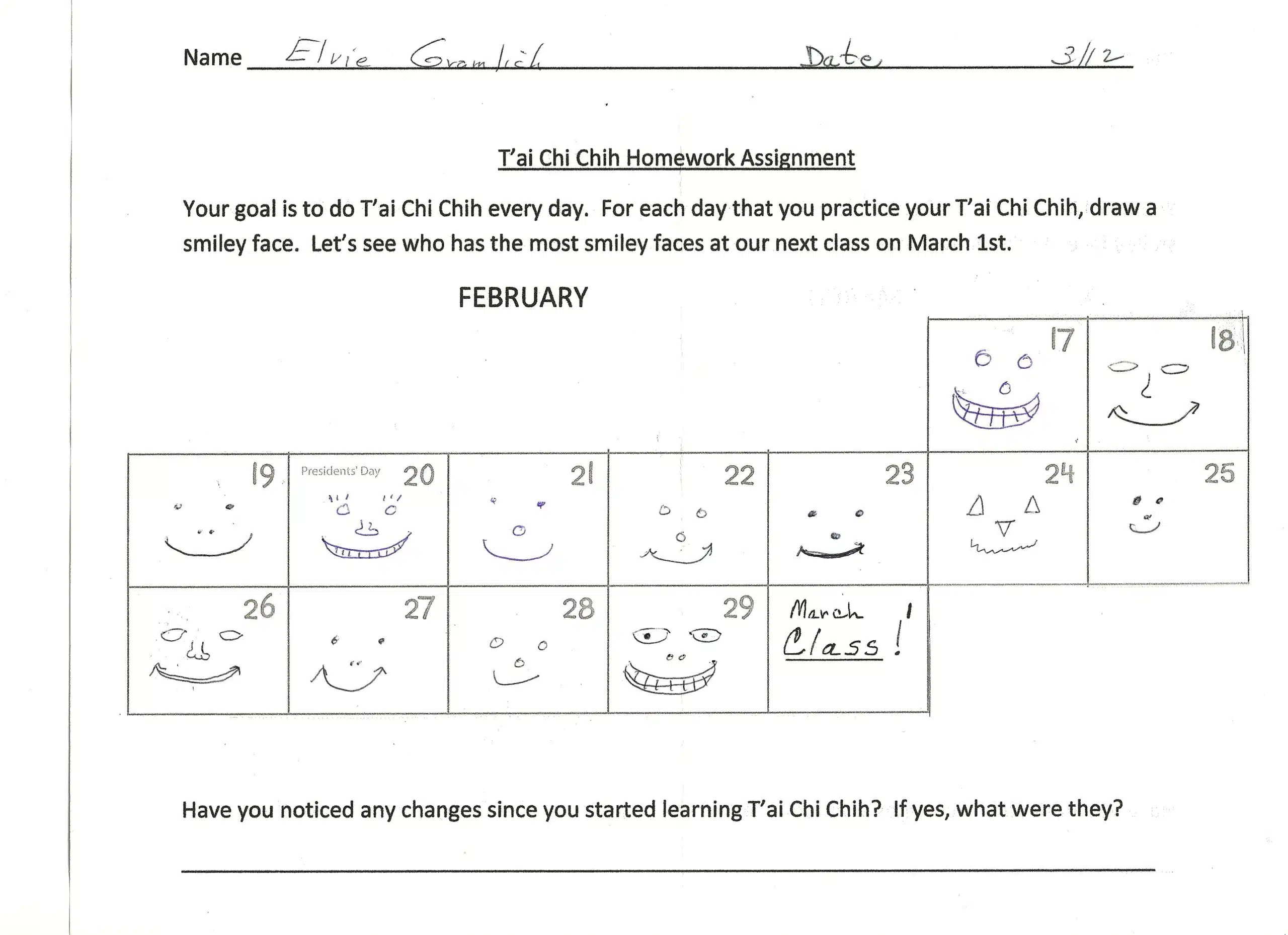 Class Handouts